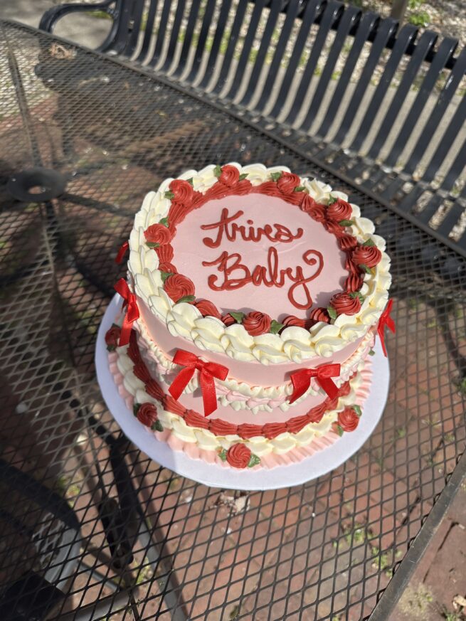 Zodiac Baby Bow Cake