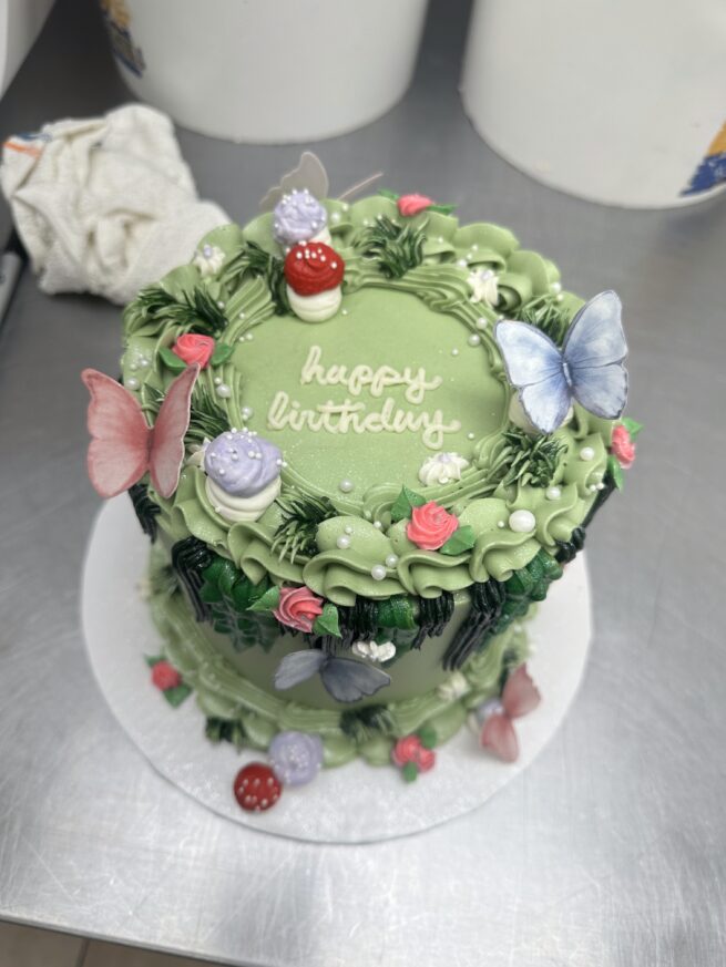 Butterfly Toad Stool Cake