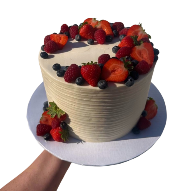 Mixed Berries and Chantilly Cake