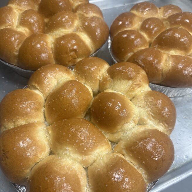 Yeast Rolls with Whipped Cinn. Honey Butter